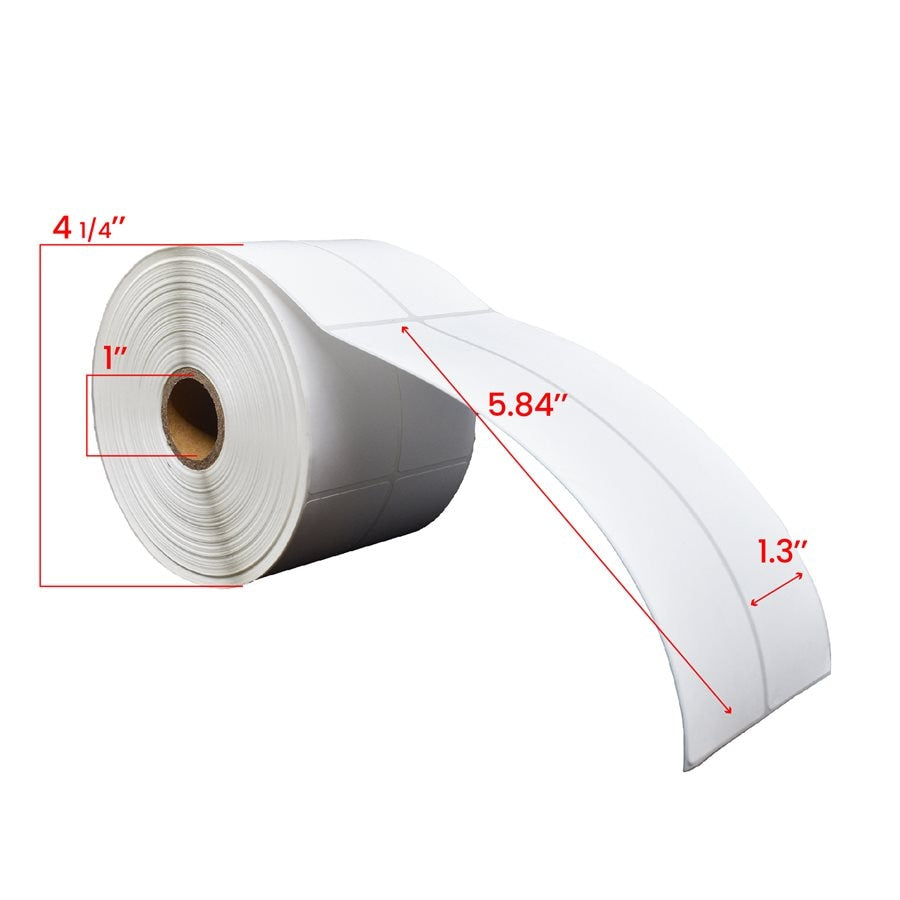 1.3x5.84 inch Direct Thermal New Compatible Labels 1 inch Core 800-Premium Tape